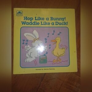 Hop Like A Bunny! Waddle Like A Duck! Golden Book 1987, Activity Songs for Kids